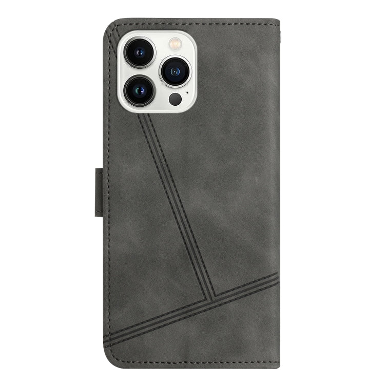 For iPhone 16 Pro Skin-feel Stitching Leather Phone Case