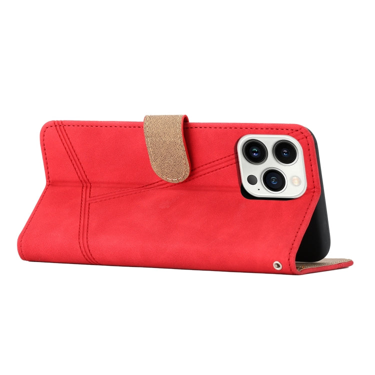 For iPhone 16 Pro Skin-feel Stitching Leather Phone Case