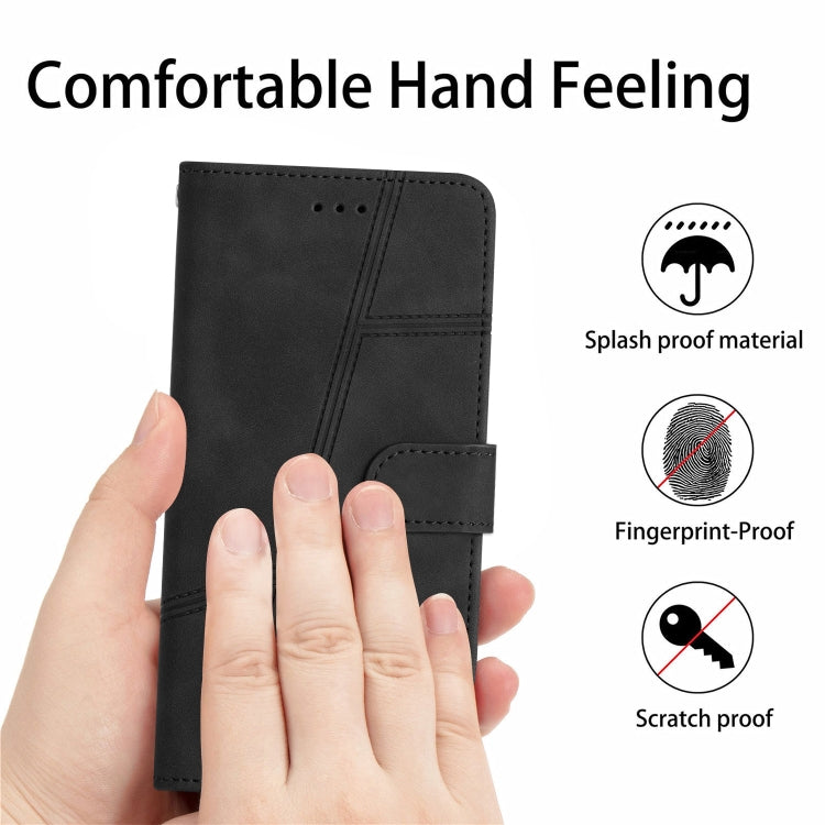 For iPhone 16 Skin-feel Stitching Leather Phone Case