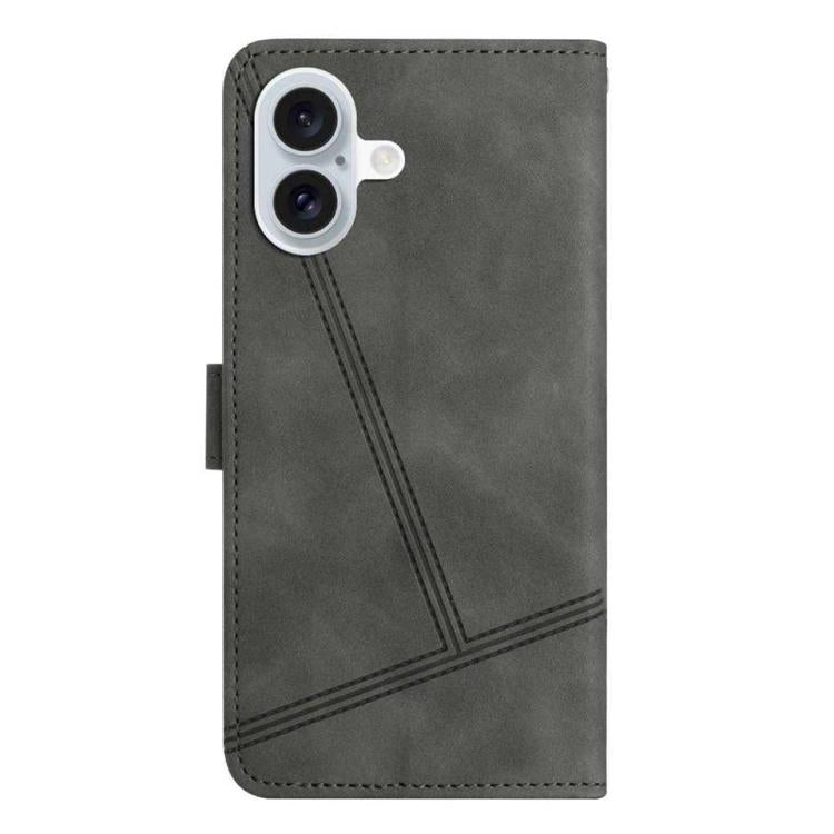 For iPhone 17 Skin-feel Stitching Leather Phone Case