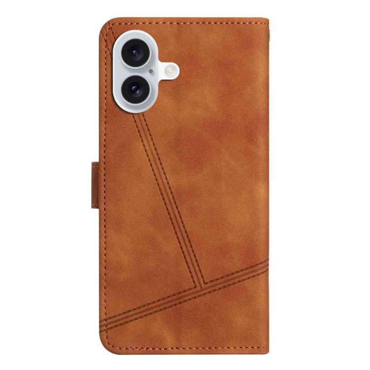 For iPhone 17 Skin-feel Stitching Leather Phone Case