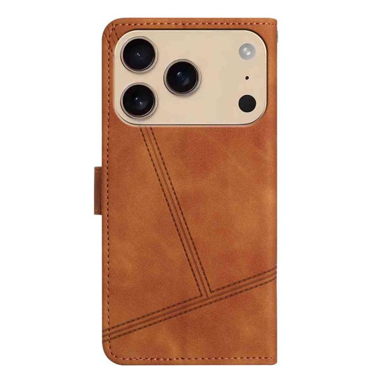 For iPhone 17 Pro Skin-feel Stitching Leather Phone Case