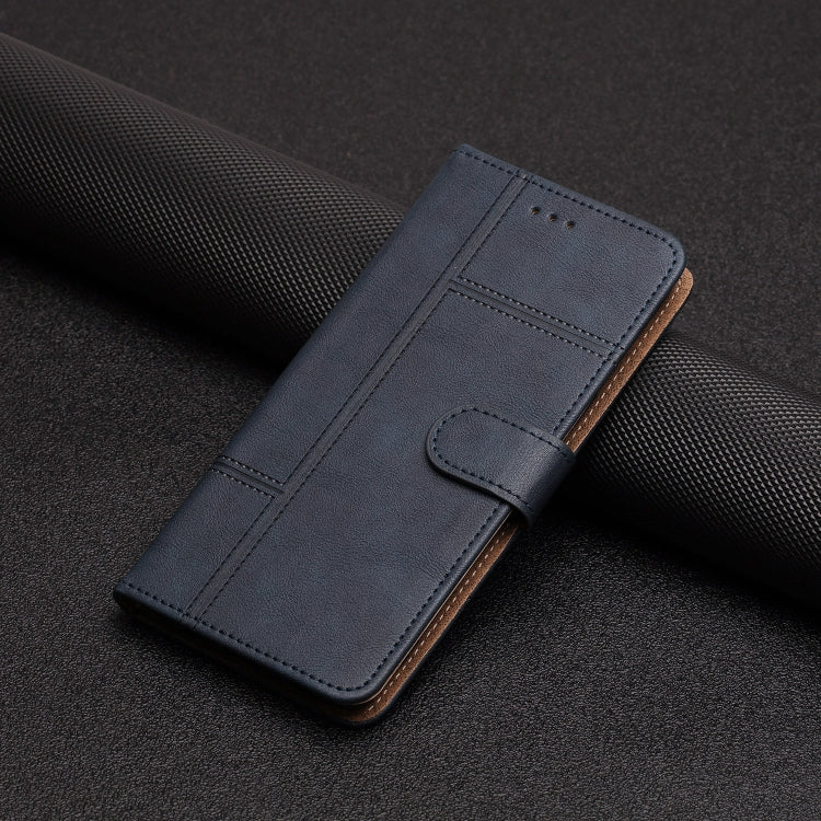 For iPhone 16 Pro Cowhide Texture Stitching Leather Phone Case