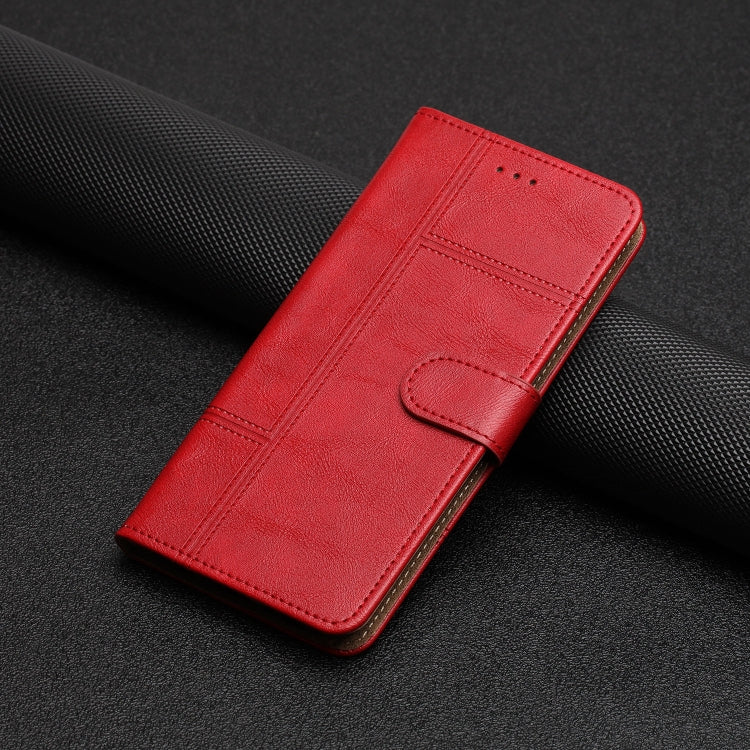 For iPhone 16 Pro Cowhide Texture Stitching Leather Phone Case