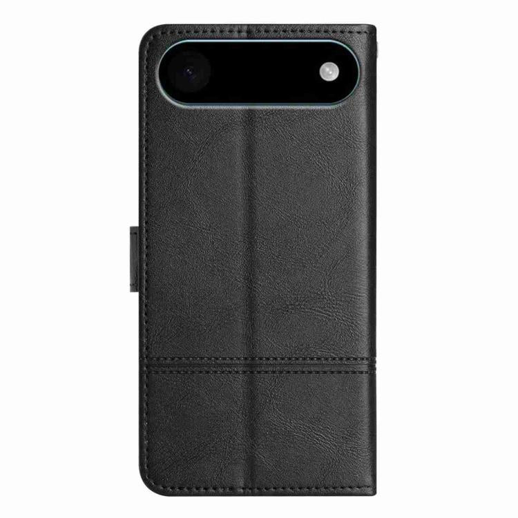 For iPhone Air Cowhide Texture Stitching Leather Phone Case