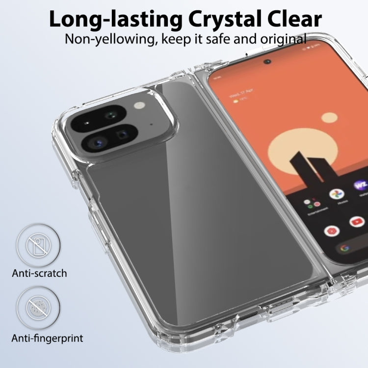 For Google Pixel 9 Pro Fold Scratchproof Acrylic TPU Phone Case - Transparent