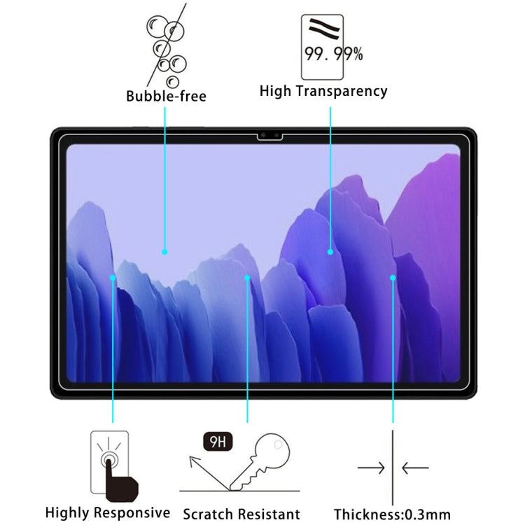 For Samsung Galaxy Tab A7 T500 / Tab A7 10.4 2022 25pcs 9H HD Explosion-proof Tempered Glass Film