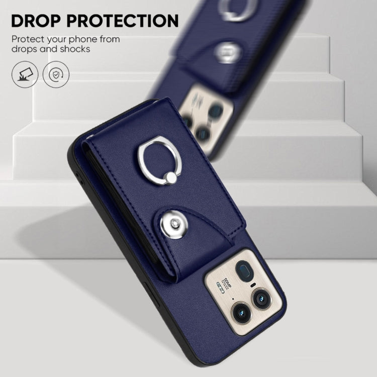 For Motorola Edge 50 Ultra EU Version Organ Card Bag Ring Holder Phone Case