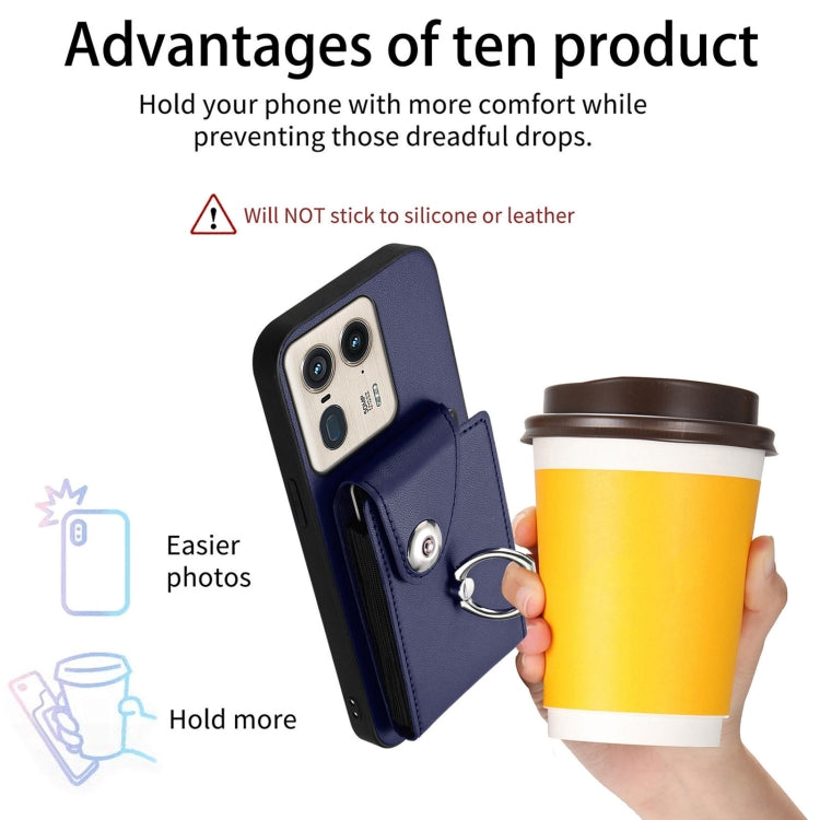 For Motorola Edge 50 Ultra EU Version Organ Card Bag Ring Holder Phone Case