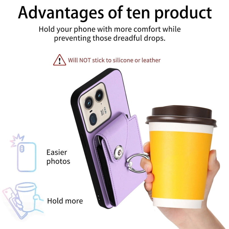 For Motorola Edge 50 Ultra EU Version Organ Card Bag Ring Holder Phone Case