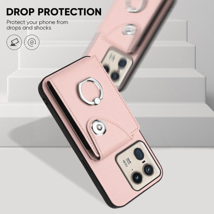 For Motorola Edge 50 Ultra EU Version Organ Card Bag Ring Holder Phone Case