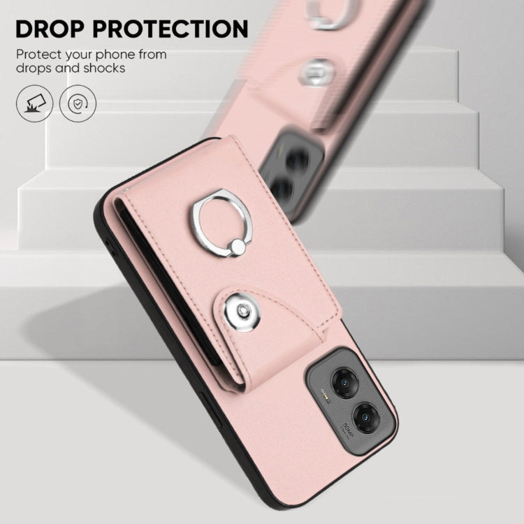 For Motorola Moto G Stylus 5G 2024 Organ Card Bag Ring Holder Phone Case
