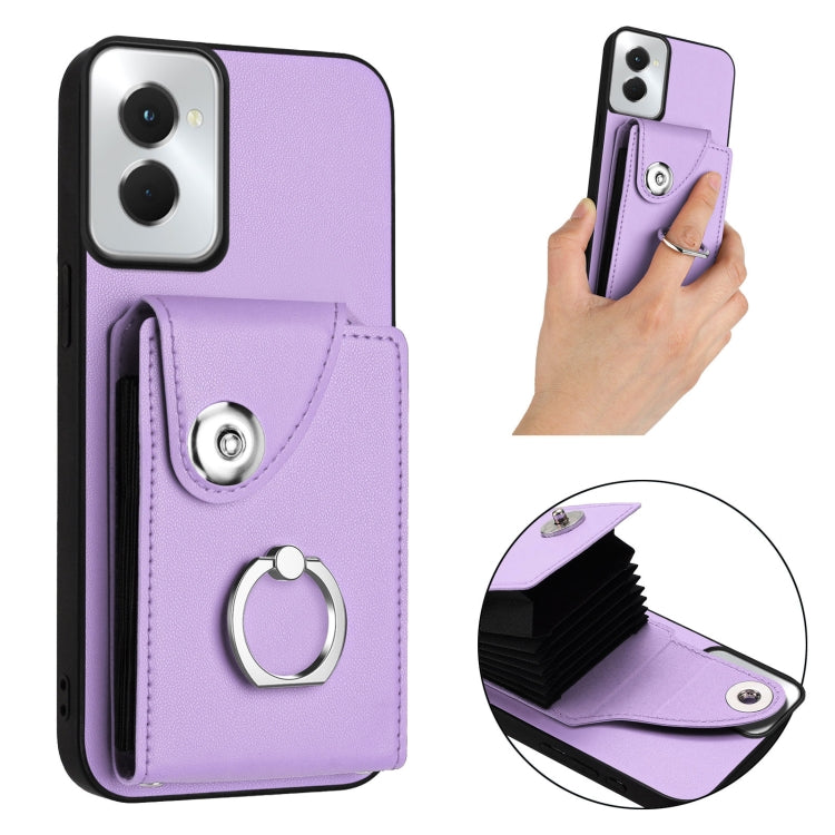 For Motorola Moto G Power 2024 5G Organ Card Bag Ring Holder Phone Case