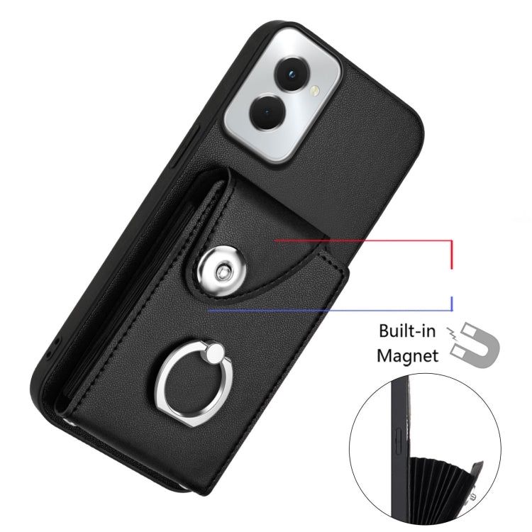 For Motorola Moto G Power 2024 5G Organ Card Bag Ring Holder Phone Case
