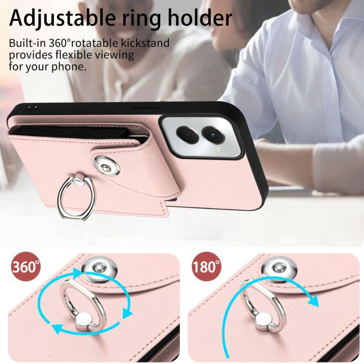 For Motorola Moto G Power 2024 5G Organ Card Bag Ring Holder Phone Case