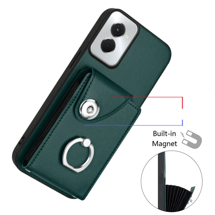 For Motorola Moto G Power 2024 5G Organ Card Bag Ring Holder Phone Case