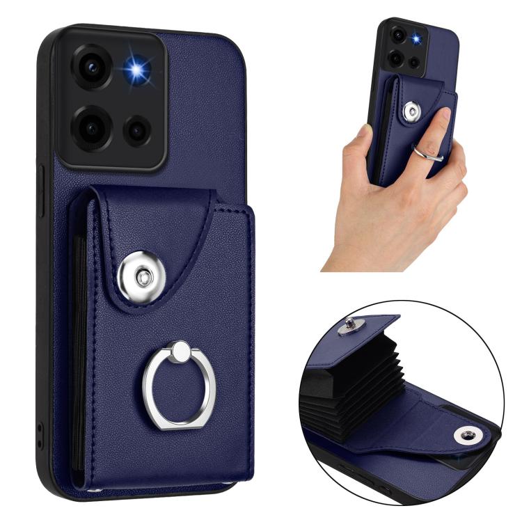 For Motorola Moto G 5G 2025 Organ Card Bag Ring Holder Phone Case