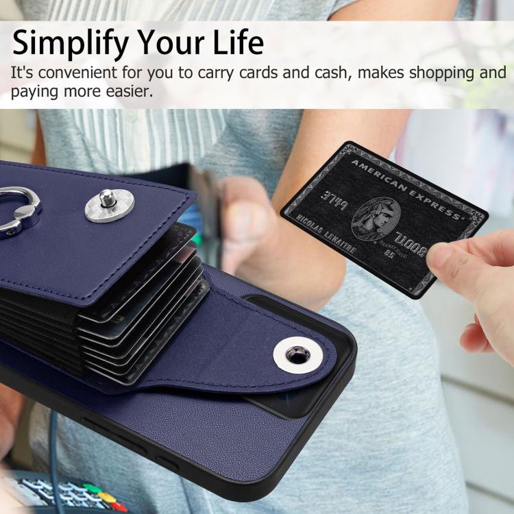 For Motorola Moto G 5G 2025 Organ Card Bag Ring Holder Phone Case