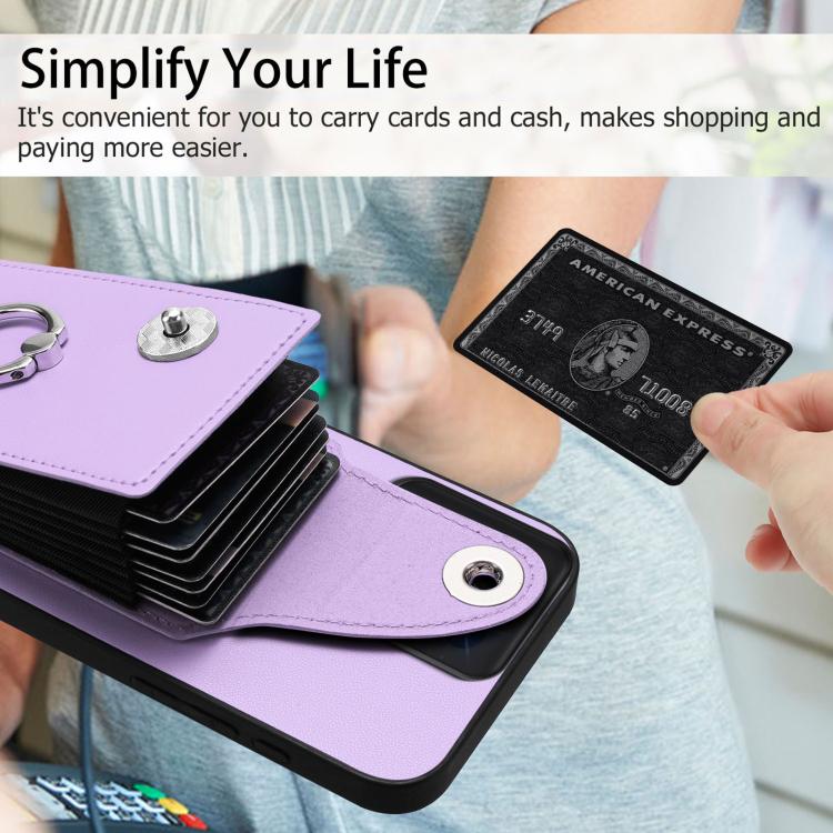 For Motorola Moto G 5G 2025 Organ Card Bag Ring Holder Phone Case