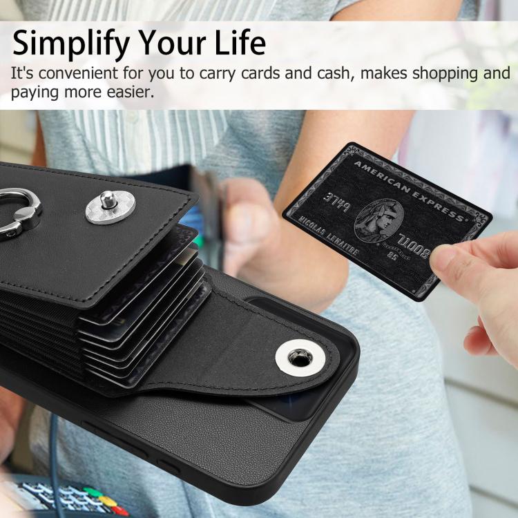 For Motorola Moto G 5G 2025 Organ Card Bag Ring Holder Phone Case