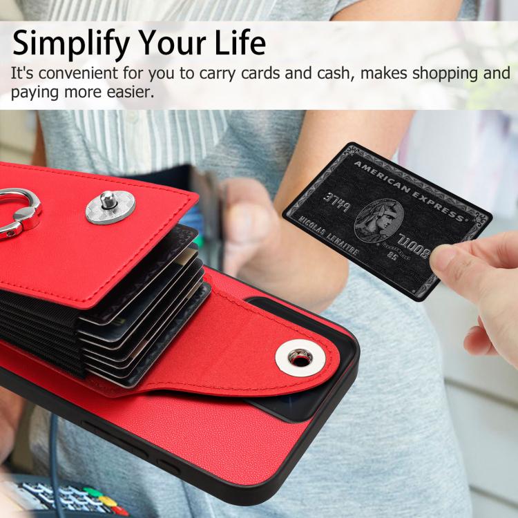 For Motorola Moto G 5G 2025 Organ Card Bag Ring Holder Phone Case