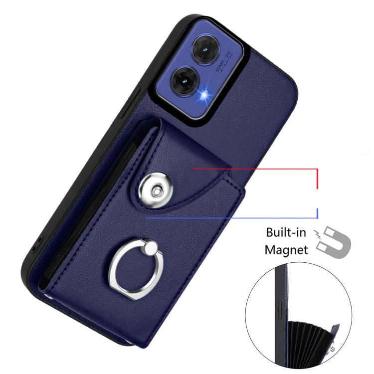 For Motorola Moto G85 / S50 Neo 5G Organ Card Bag Ring Holder Phone Case