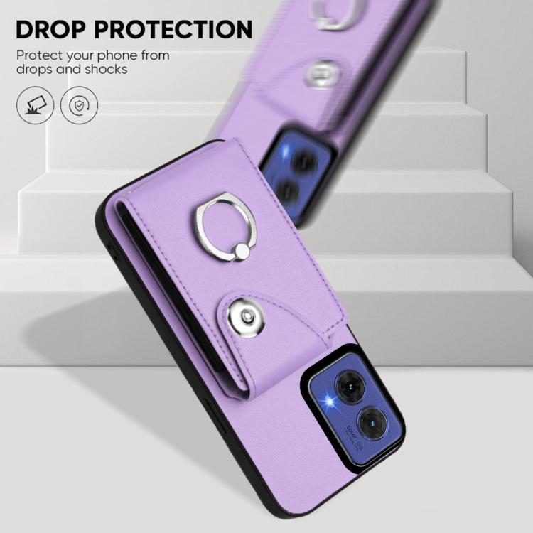 For Motorola Moto G85 / S50 Neo 5G Organ Card Bag Ring Holder Phone Case
