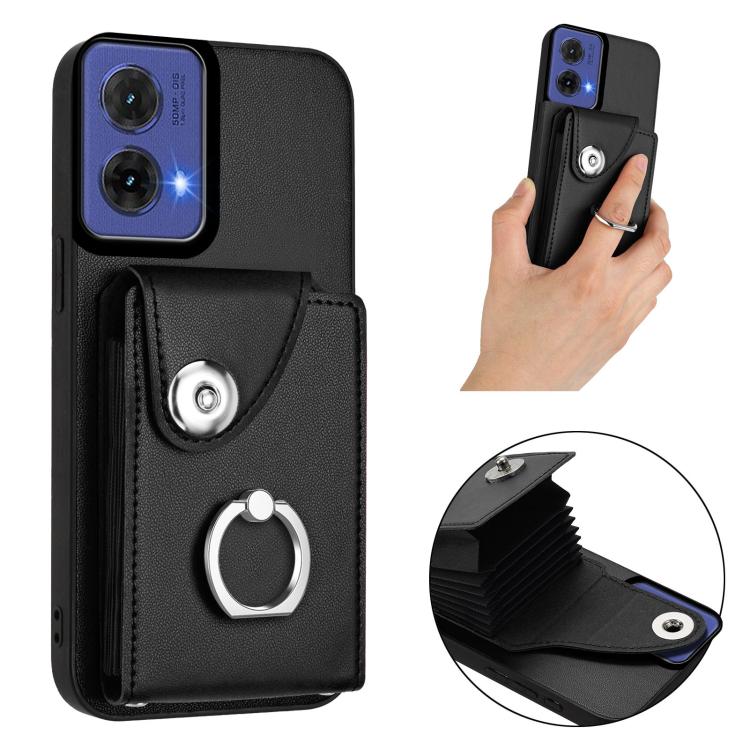 For Motorola Moto G85 / S50 Neo 5G Organ Card Bag Ring Holder Phone Case