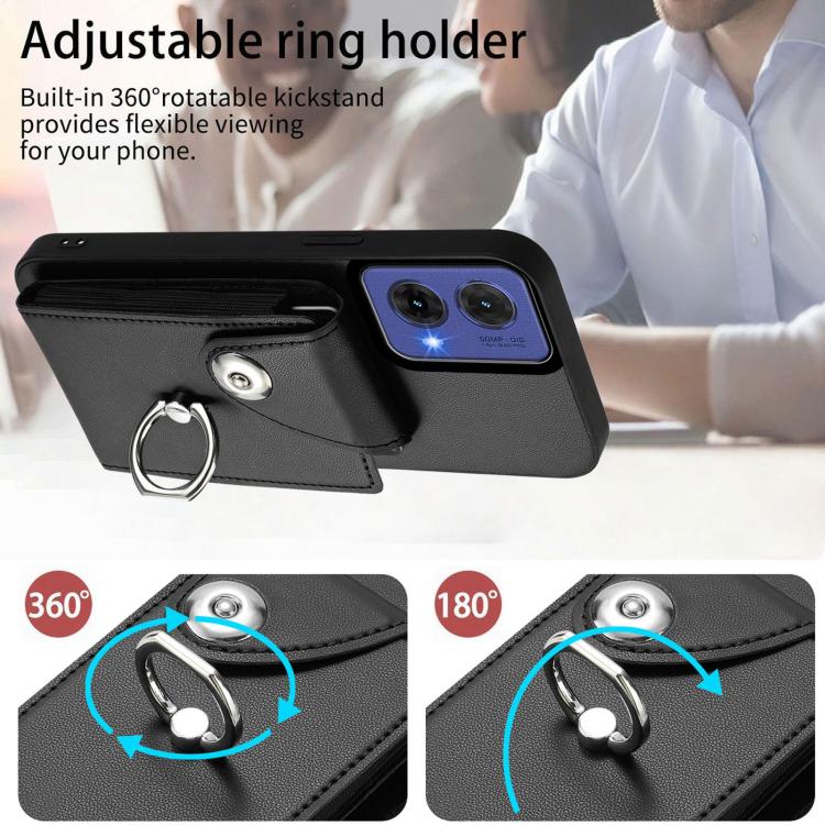 For Motorola Moto G85 / S50 Neo 5G Organ Card Bag Ring Holder Phone Case