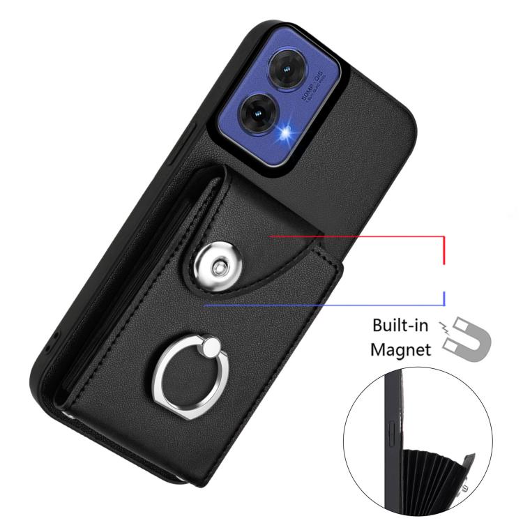 For Motorola Moto G85 / S50 Neo 5G Organ Card Bag Ring Holder Phone Case