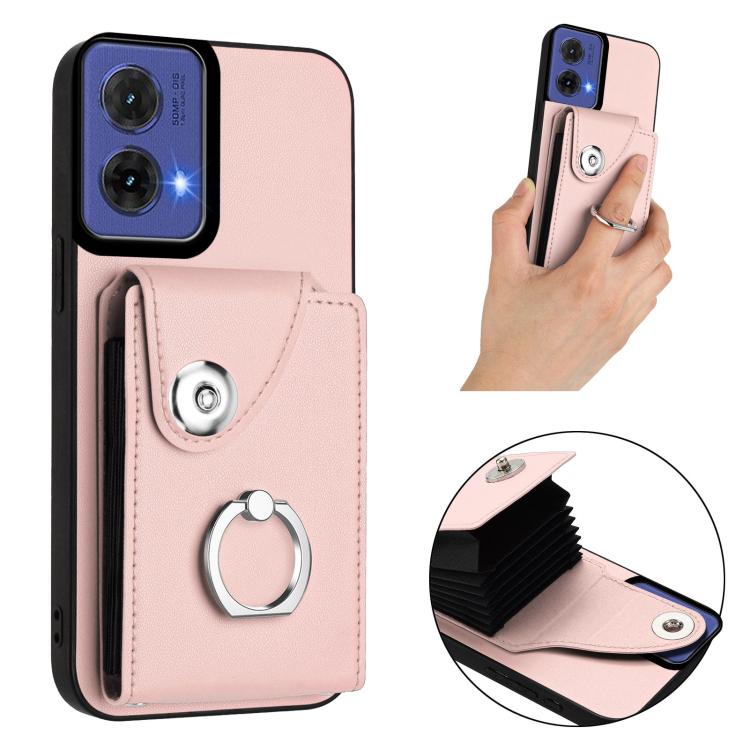 For Motorola Moto G85 / S50 Neo 5G Organ Card Bag Ring Holder Phone Case
