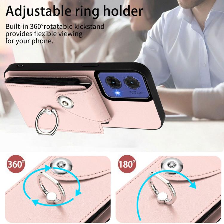 For Motorola Moto G85 / S50 Neo 5G Organ Card Bag Ring Holder Phone Case