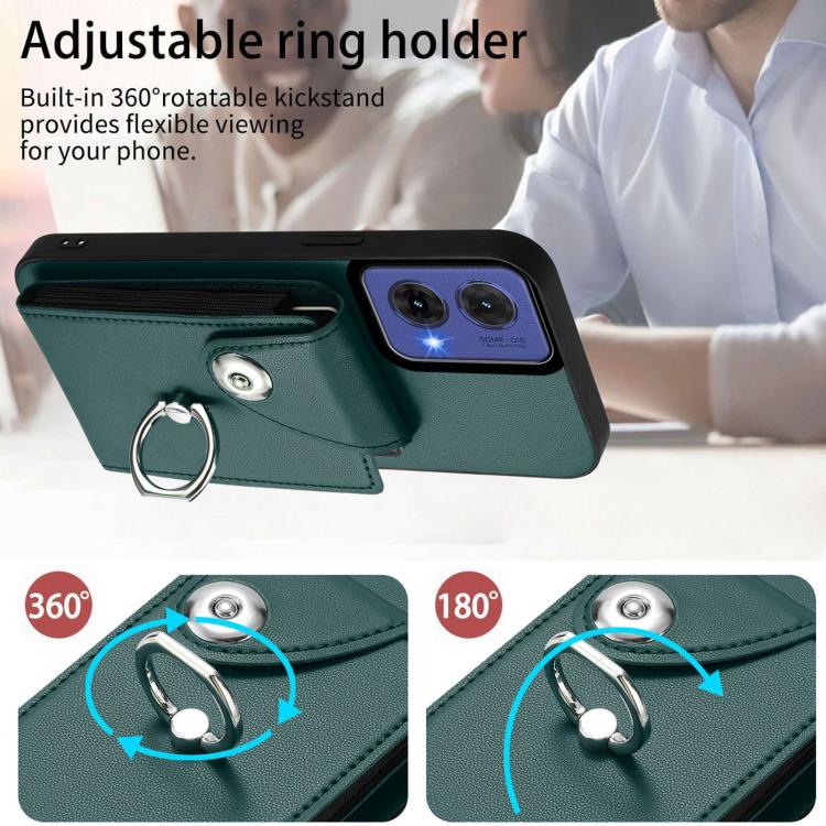 For Motorola Moto G85 / S50 Neo 5G Organ Card Bag Ring Holder Phone Case