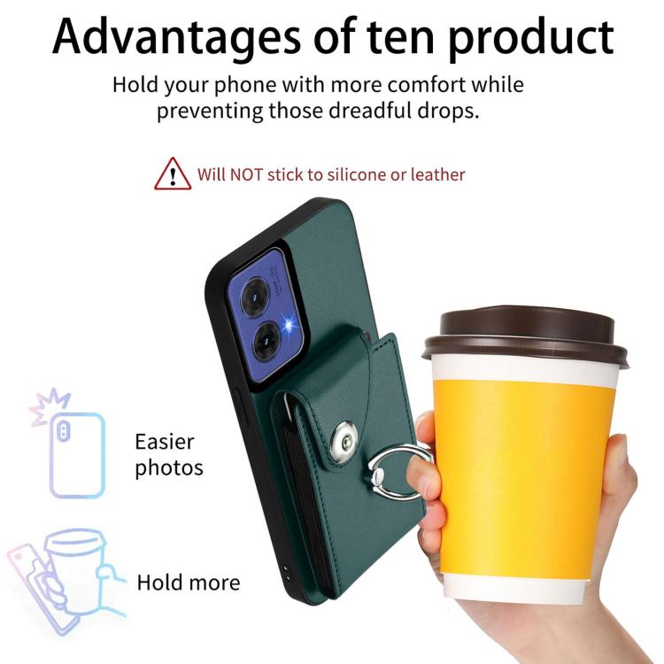 For Motorola Moto G85 / S50 Neo 5G Organ Card Bag Ring Holder Phone Case