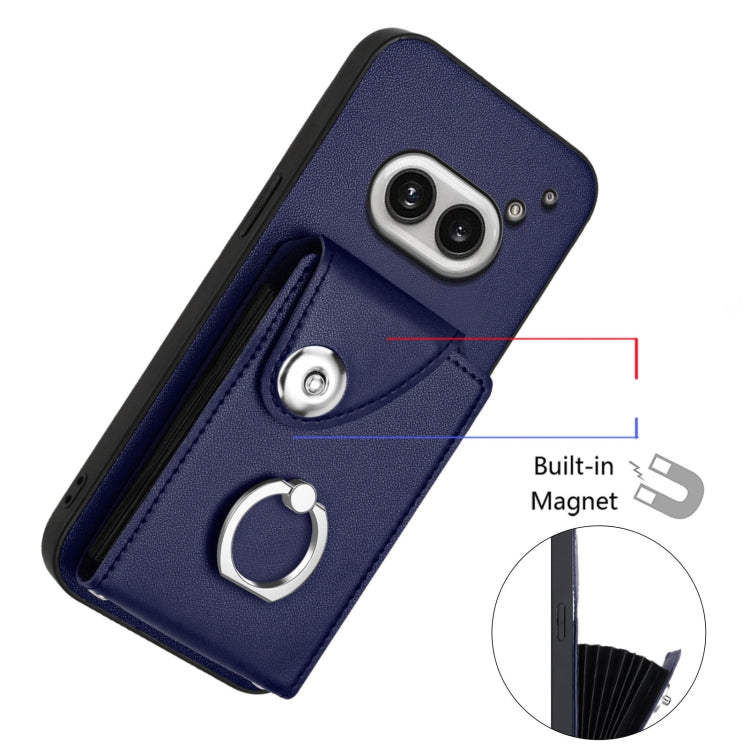 For Nothing Phone 2a Organ Card Bag Ring Holder Phone Case