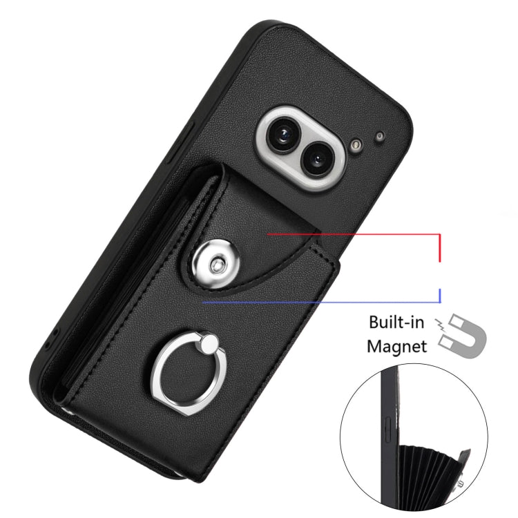For Nothing Phone 2a Organ Card Bag Ring Holder Phone Case