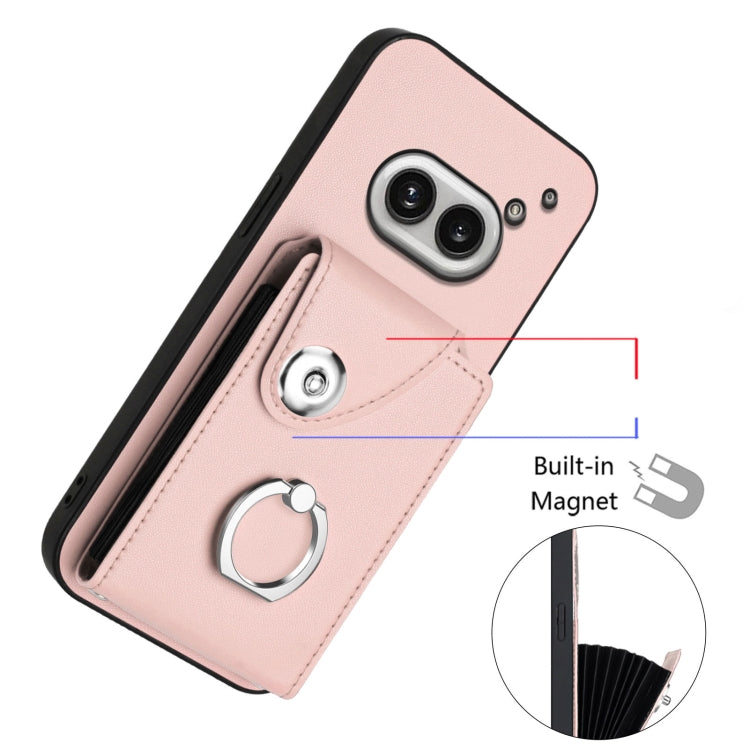 For Nothing Phone 2a Organ Card Bag Ring Holder Phone Case