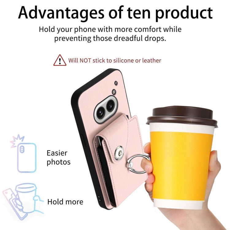 For Nothing Phone 2a Organ Card Bag Ring Holder Phone Case
