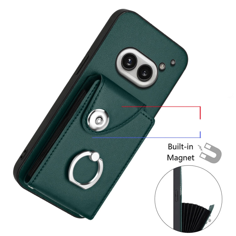For Nothing Phone 2a Organ Card Bag Ring Holder Phone Case