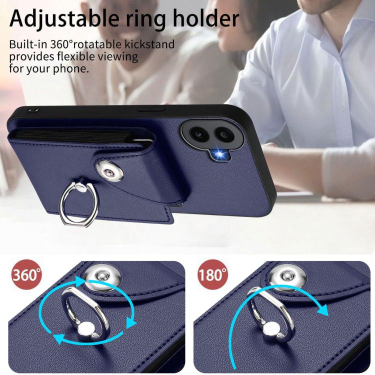 For Nothing CMF Phone 1 Organ Card Bag Ring Holder Phone Case