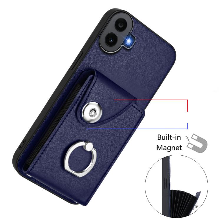 For Nothing CMF Phone 1 Organ Card Bag Ring Holder Phone Case