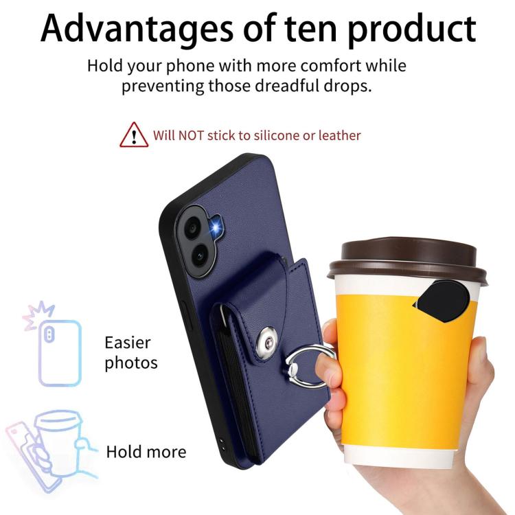 For Nothing CMF Phone 1 Organ Card Bag Ring Holder Phone Case