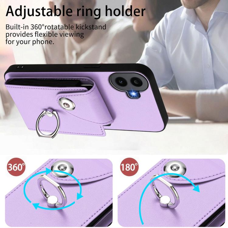 For Nothing CMF Phone 1 Organ Card Bag Ring Holder Phone Case