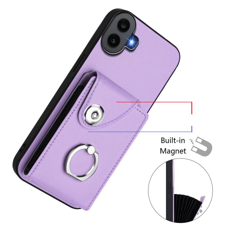 For Nothing CMF Phone 1 Organ Card Bag Ring Holder Phone Case