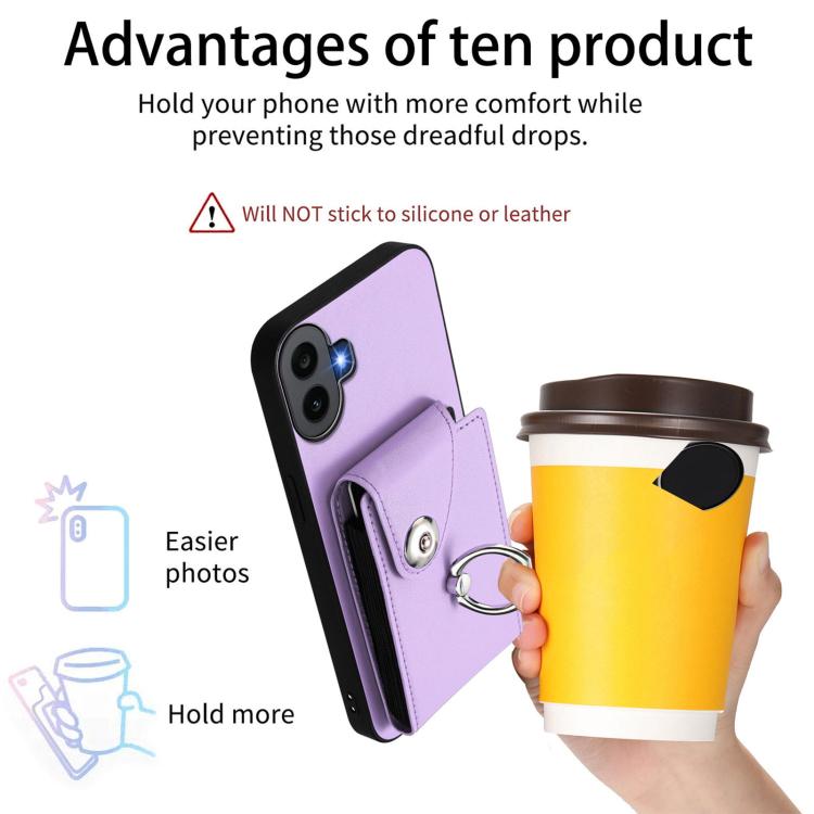 For Nothing CMF Phone 1 Organ Card Bag Ring Holder Phone Case
