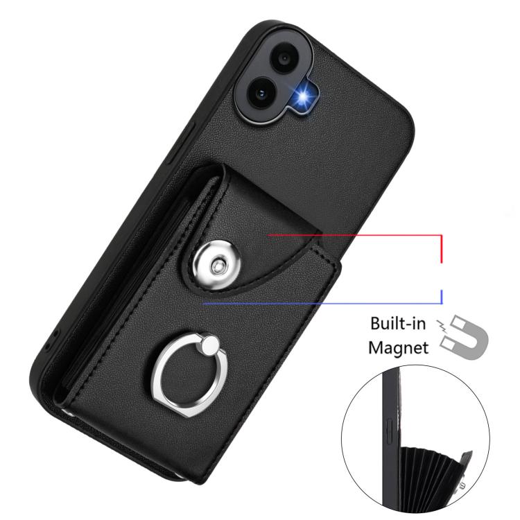 For Nothing CMF Phone 1 Organ Card Bag Ring Holder Phone Case