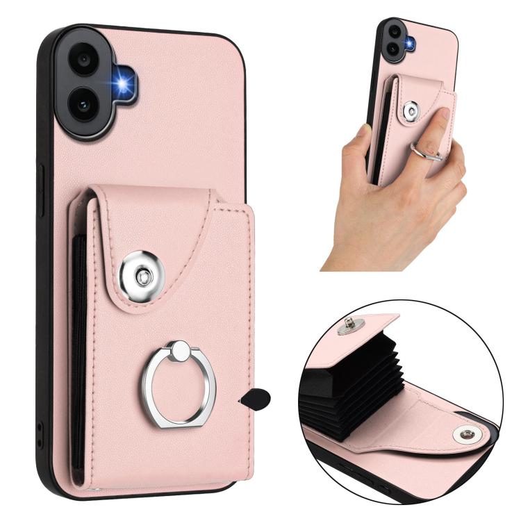 For Nothing CMF Phone 1 Organ Card Bag Ring Holder Phone Case