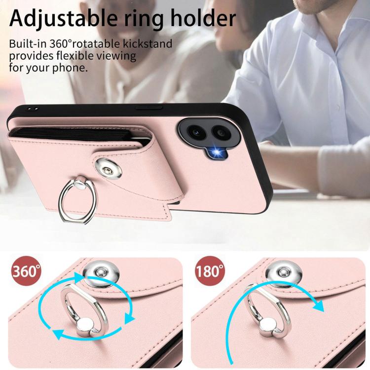 For Nothing CMF Phone 1 Organ Card Bag Ring Holder Phone Case