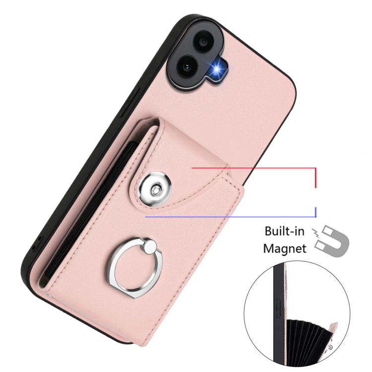 For Nothing CMF Phone 1 Organ Card Bag Ring Holder Phone Case