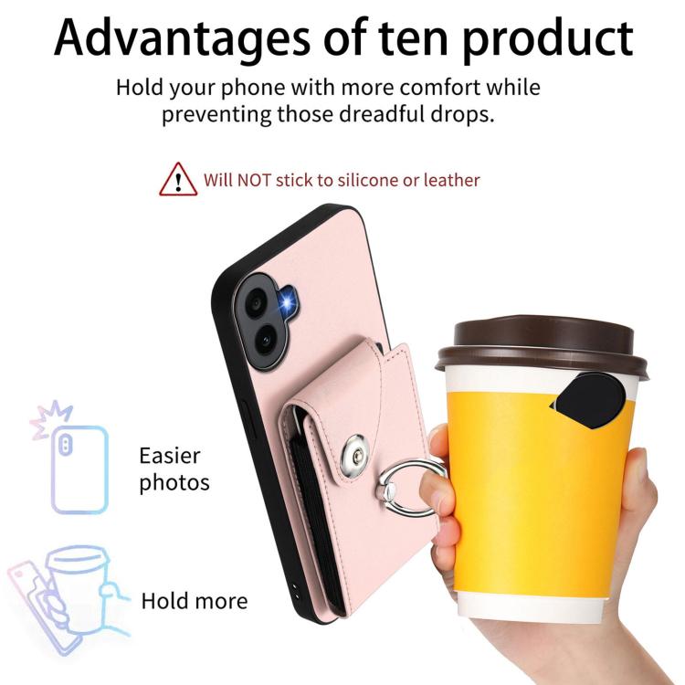 For Nothing CMF Phone 1 Organ Card Bag Ring Holder Phone Case